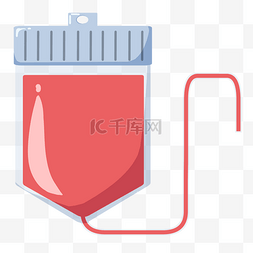 卡通医疗输血袋插画