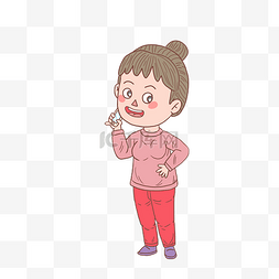 恋爱简笔画图片_人物姑娘打电话