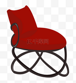 红色沙发椅子