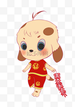 狗年吉祥素材图片_小狗新年送吉祥