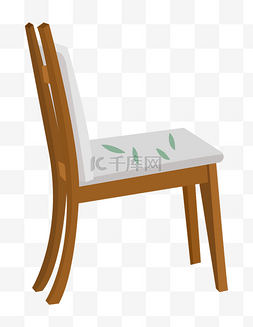 绿色手绘椅子图片_手绘家具餐厅椅子插画