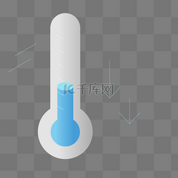 低温图标图片_一个显示低温的温度计