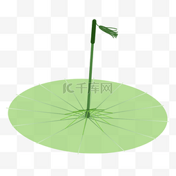 创意雨伞元素图片_绿色创意雨伞元素