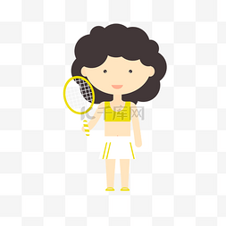 打网球的女孩图片_ 打网球的女孩 