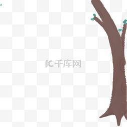 卡通森林大图图片_新鲜的大树免抠图