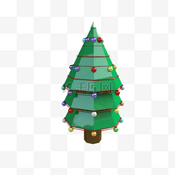 C4D立体圣诞树