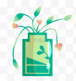 节约用电图片_绿色节约用电插画