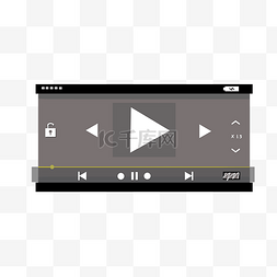 视频软件图片_黑色播放器页面插图