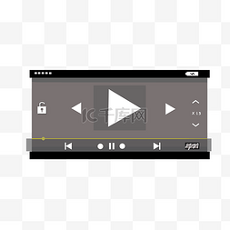视频播放视频图片_黑色播放器页面插图
