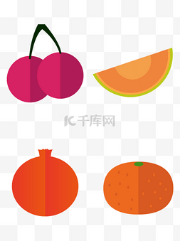 橘子哈密瓜石榴樱桃