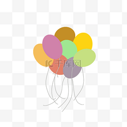 彩色气球图片_节日派对精美气球
