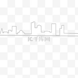 线绘城市图片_简笔城市建筑图