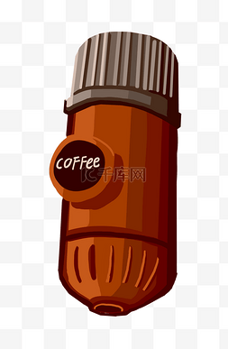 一个棕色咖啡机