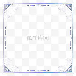 小的正方形图片_蓝色的小清新边框