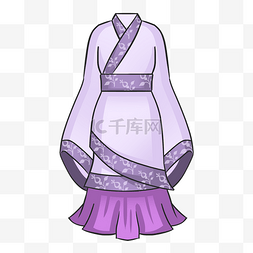 古装丫鬟服装插画