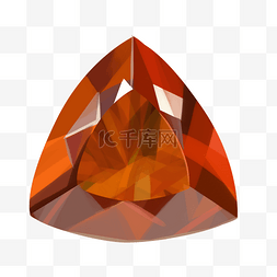宝石三角形图片_红色三角宝石