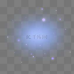 光点光效光晕图片_淡蓝色光晕斑点光效
