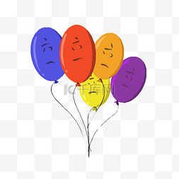 手绘儿童节气球插画