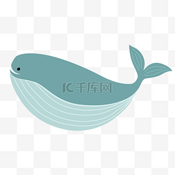 保护环境手绘图片_卡通可爱的手绘鲸鱼