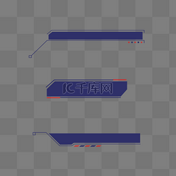 标题框图片_科技风标题蓝色红色未来风