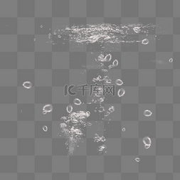 水滴密集图片_清新水中气泡元素