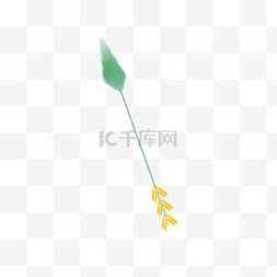 绿色羽毛箭