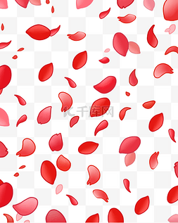 漂浮物花瓣图片_唯美的红色花瓣漂浮物