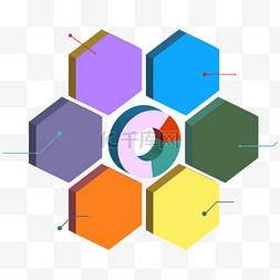 卡通信息图表ppt图片_卡通彩色数据ppt信息装饰