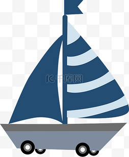 小帆船图标图片_卡通船PNG下载
