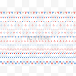 通用节日多彩卡通手绘分割线