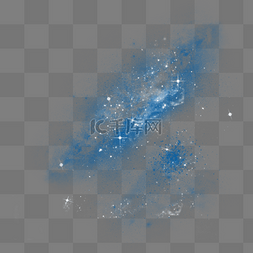 蓝色双11图片_宇宙星云png免扣素材