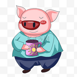 可爱卡通动物粉色图片_卡通小猪猪卡通动物可爱动物