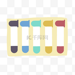 彩色实验器皿分类图