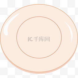 陶瓷盘子盘子图片_矢量图粉色卡通盘子免费下载