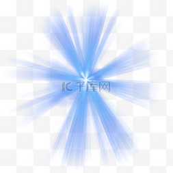 蓝色光效光斑图片_蓝色光效PSD透明底