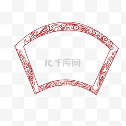 展板装饰矢量素材图片_中国风古花纹边框