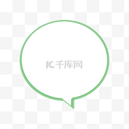 矢量绿色对话框图片_简约绿色对话框矢量图