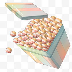 促销礼盒手绘图片_糖果礼盒手绘插画