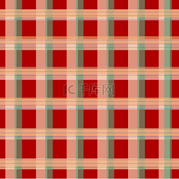 毛绒地毯图片_彩色格子地毯矢量图