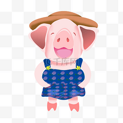 2019中国农历年吉祥物可爱的小猪