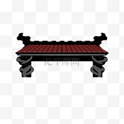 中国风装饰图腾屋檐设计