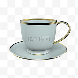 咖啡杯托模型图片_杯子咖啡杯陶瓷杯免抠图案