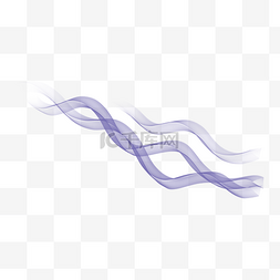 紫色简约抽象曲线