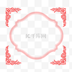 新年花纹边框装饰图案图片_中国风喜庆边框唯美图案元素