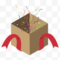 礼品盒盒图片_牛皮纸礼品盒矢量图