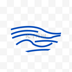 企業logo設計图片_半圆形海浪波纹设计