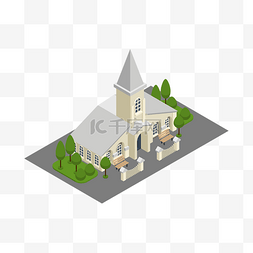房屋模型效果图图片_欧式建筑模型