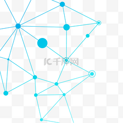 科技梦幻蓝色图片_蓝色科技点线元素