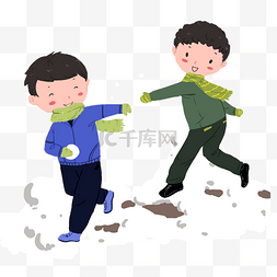 厚厚的积雪图片_小孩雪地上欢乐打雪仗