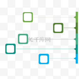 方块图表卡通插画